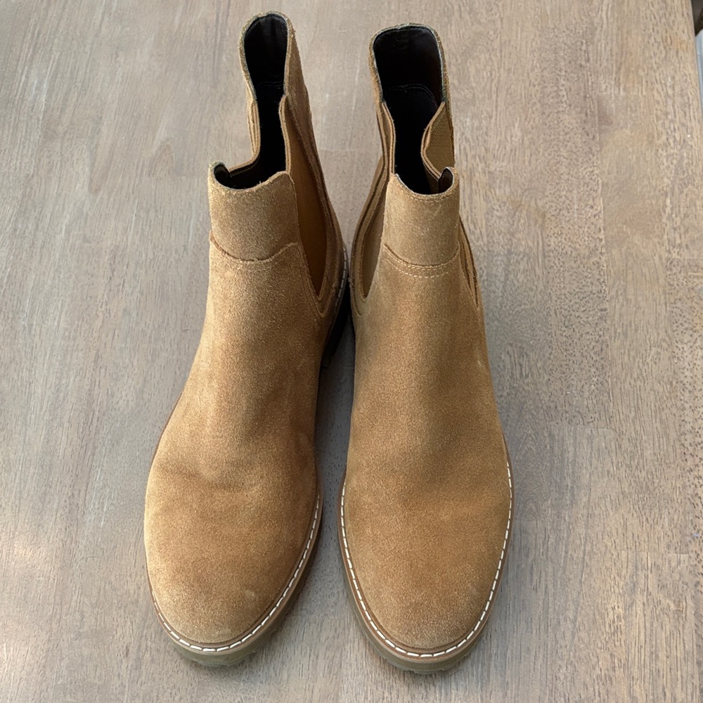 Cole Haan Light Brown Suede Ankle Boots